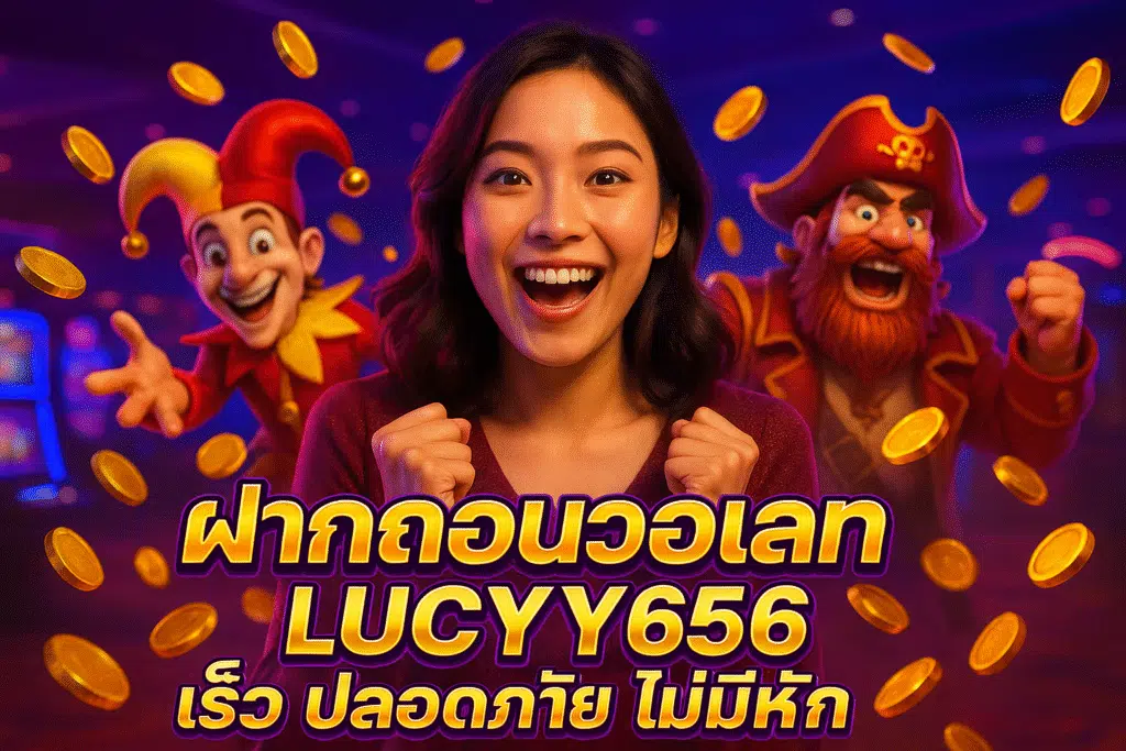 ฝากถอนวอเลท LUCYY656 เร็ว ปลอดภัย ไม่มีหัก