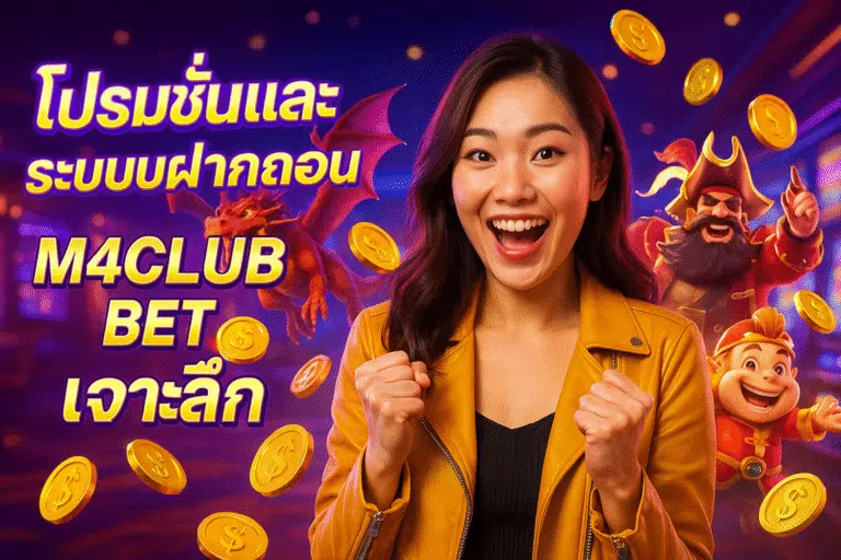 โปรโมชั่นและระบบฝากถอน M4CLUB BET เจาะลึก